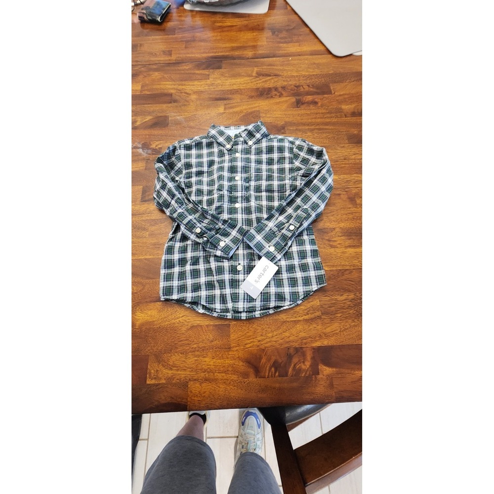 carter s baby shirt boy‎ Size 4 New W Tag          Bin 12